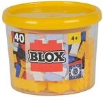 Simba 104118857 - Blox, 40 gelbe Klemmbausteine f&uuml;r Kinder ab 3 Jahren, 8er...