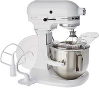 KitchenAid 4,8 L Heavy Duty K&Uuml;CHENMASCHINE 5KPM5EWH, Stainless Steel, 4.8 liters,