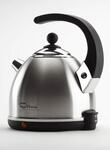 Ottoni Fabbrica Alice Satinato Elektrischer Wasserkocher aus Edelstahl, Made in