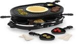 Princess Raclette Grill - Oval, 8 Pfannen, Multifunktionale Platte mit Cr&eacute;pes
