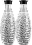 SodaStream CRYSTAL Glaskaraffe - 0,7L Wasserkaraffe, 2er-Pack