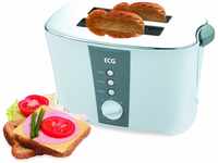 ECG ST 818 Toaster, 800 W, Automatisches Abschalten, weiß