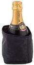 APS K&uuml;hlmanschette f&uuml;r Sekt-/Champagnerflaschen, Schwarz - k&uuml;hlt eine Flasche in 5