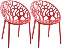 CLP Gartenst&uuml;hle 2er Set stapelbar wetterfest Hope, Gartensessel mit Lehnen