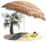 Kingsleeve&reg; Sonnenschirm Hawaii &Oslash;160cm Neigbar H&ouml;henverstellbar UV Schutz 30+