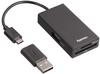 Hama OTG USB 2.0 Hub und Kartenleser für Smartphone/Tablet/Notebook/PC,...