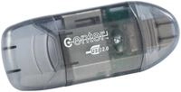 c-enter SD Kartenleser: USB-2.0-Cardreader & USB-Stick, f&uuml;r SD(HC/XC)-Karten...