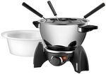 UNOLD 48615 Fondue-Set - Elektro Fondue, Wechseltopf (Edelstahl/Keramik),