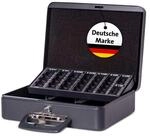 MAUL Geldkassette schwarz abschlie&szlig;bare Kasse mit Euro-Z&auml;hleinsatz