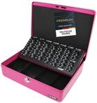 HMF 10015-15 Geldkassette abschlie&szlig;bar mit M&uuml;nzz&auml;hlbrett | 30 x 24 x 9 cm |...
