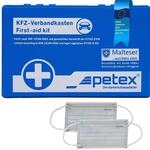 PETEX 43920005 Verbandkasten Inhalt nach DIN 13164:2022, blau