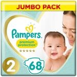 Pampers (Alte Version), Windeln, Gr. 2 (4-8kg), Jumbopack, 1er Pack (1x 68...