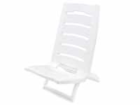 AK Sport Uni Strandstuhl Liegestühle, Weiß, 39 x 37.7 x 12 cm, für Camping,