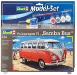 Revell Modellbausatz VW T1 Samba I Ma&szlig;stab 1:24 I Detailgetreue Nachbildung des