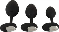 ANOS - vibrierendes Anal-Plug-Set (schwarz)