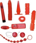 You2Toys - Rote Rosen - Vibrator-Set (9-teilig) rot