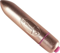 Rocks-Off RO-80mm - kleiner Lippenstift-Vibrator (7 Rhythmen) - Gold