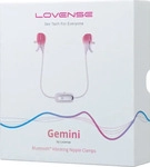 Lovense Gemini - App-gesteuerte vibrierende Brustwarzenklemmen (Pink) rosa