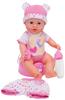 Simba 105032485 - New Born Baby mit Kleidungsset, Vollvinylpuppe mit Trink- und