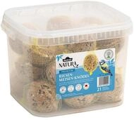 Dehner Natura Premium Riesen Meisenkn&ouml;del mit Netz, 21 x je 250 g (5.25 kg) | gro&szlig;e