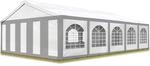 TOOLPORT Hochwertiges Partyzelt 5x10 m Pavillon Zelt PE Plane 450 N Gartenzelt