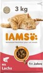 IAMS Trockenfutter mit Lachs f&uuml;r Katzen im Alter von 1-6 Jahren, 3 kg