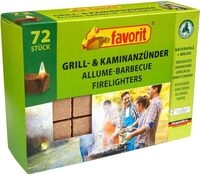 Favorit Anz&uuml;nder f&uuml;r Grill, Kamin; Echtholz und Wachs, besonders brennstark,