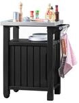 Keter Grill Beistelltisch, 1-t&uuml;rig, graphit, 54x70x90 cm, 6130