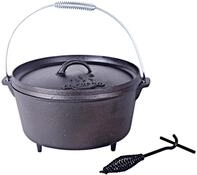 El Fuego Dutch oven, 4,26 L, schwarz, 25 x 25 x 14 cm, AY0461