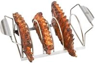 SGEFU Spare Rib Halter BBQ &ndash; Edelstahlhalter f&uuml;r 6 Rippchen | Als...