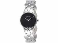 Calvin Klein Damen Analog Quarz Uhr mit Edelstahl Armband K6E23141