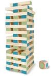 Gro&szlig;er Turm mit W&uuml;rfel - Kinder Geschicklichkeitsspiel - Mit Bl&ouml;cke Tasche...