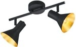 RL LIVE YOUR LIGHT Reality Leuchten R80162002 Spotleuchte, Metall, schwarz/gold