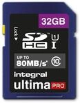 Integral 32 GB Class 10 UltimaPro SDXC Memory Card