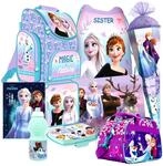 Frozen Eisk&ouml;nigin Anna Elsa Olaf 9 Teile Set Schulranzen Ranzen Prinzessin