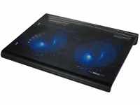 Trust Azul Laptop-Kühlständer für 17,3 Zoll Laptops, Blaue Beleuchtung,