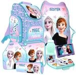 Frozen die Eisk&ouml;nigin Elsa Olaf Anna 8 Teile Set Schulranzen Tornister mit