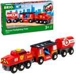 BRIO World Feuerwehr-L&ouml;schzug - Spielzeug ab 3 Jahre | Feuerwehrzug mit