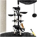tectake Katzen Kratzbaum, Katzenbaum XXL, Kratzbaum deckenhoch,...
