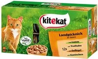 Kitekat Katzenfutter Nassfutter Landpicknick in Sauce, 48 Portionsbeutel (48 x 85g)