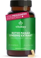 Vitabay Roter Panax Ginseng 600 mg Extrakt &ndash; 120 vegane Kapseln |...