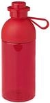 LEGO Hydration Bottle, Kids Drinks Bottle, 500ml Transparent Red, Water Bottle,