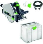 Festool 561551 TS 55 R Tauchs&auml;ge mit Elektrottonik, Blau / Wei&szlig;