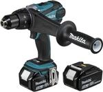 Makita Akku-Bohrschrauber, (18 V/5,0 Ah, 2 Akkus und Ladeger&auml;t im Makpac), DDF458RTJ