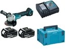 Makita Akku-Winkelschleifer 18 V, DGA506RTJ, mit 2x Akku 5,0 Ah