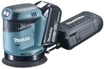 Makita DBO180RTJ Akku Exzenterschleifer 18 V, Ladeger&auml;t im Makpac, Blau, mit 2x Akku