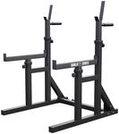GORILLA SPORTS&reg; Squat Rack mit Dip-Station, verstellbar, Stahl, bis 300 kg