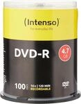 Intenso DVD-R 16x Speed 4,7GB (100er Spindel DVD-Rohlinge)