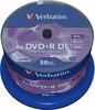 Verbatim DVD+R Double Layer Matt Silver 8.5GB, 50er Pack Spindel, DVD Rohlinge