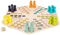 small foot Ludo f&uuml;r 6 Spieler XL aus Holz, Gesellschaftsspiel f&uuml;r die ganze